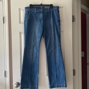 Boot cut blue jeans